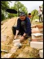 Day 2 - laying the foundation bricks